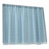 Half Window Curtain Dormitory Short Curtain Bedroom Decor Blue Kitchen Curtains, 55x18 inch