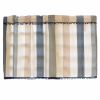 Blue Stripe Cafe Kitchen Curtains Half Window Curtain Decorative Door Curtain, 51x24 inch