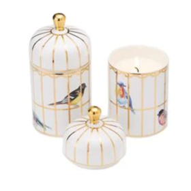 Lidded Gilded Cage Candle