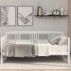 Modern Solid Wood Daybed, Multifunctional, Twin Size, White