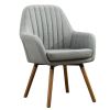 Tuchico Contemporary Fabric Accent Chair, Gray