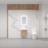 18'' Floating Wall-Mounted Bathroom Vanity with White Resin Sink & Soft-Close Cabinet Door