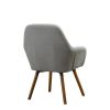 Tuchico Contemporary Fabric Accent Chair, Gray