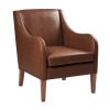 Faux Leather Accent Chair