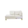 White Faux Leather Living Room Sofa Set A