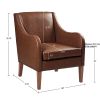 Faux Leather Accent Chair