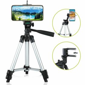 Professional Camera Tripod Stand Holder Mount For Cell Phone, Portable Tripod, Mobile Phone Live Stream Holder, Camera Tripod (Color: Silver)